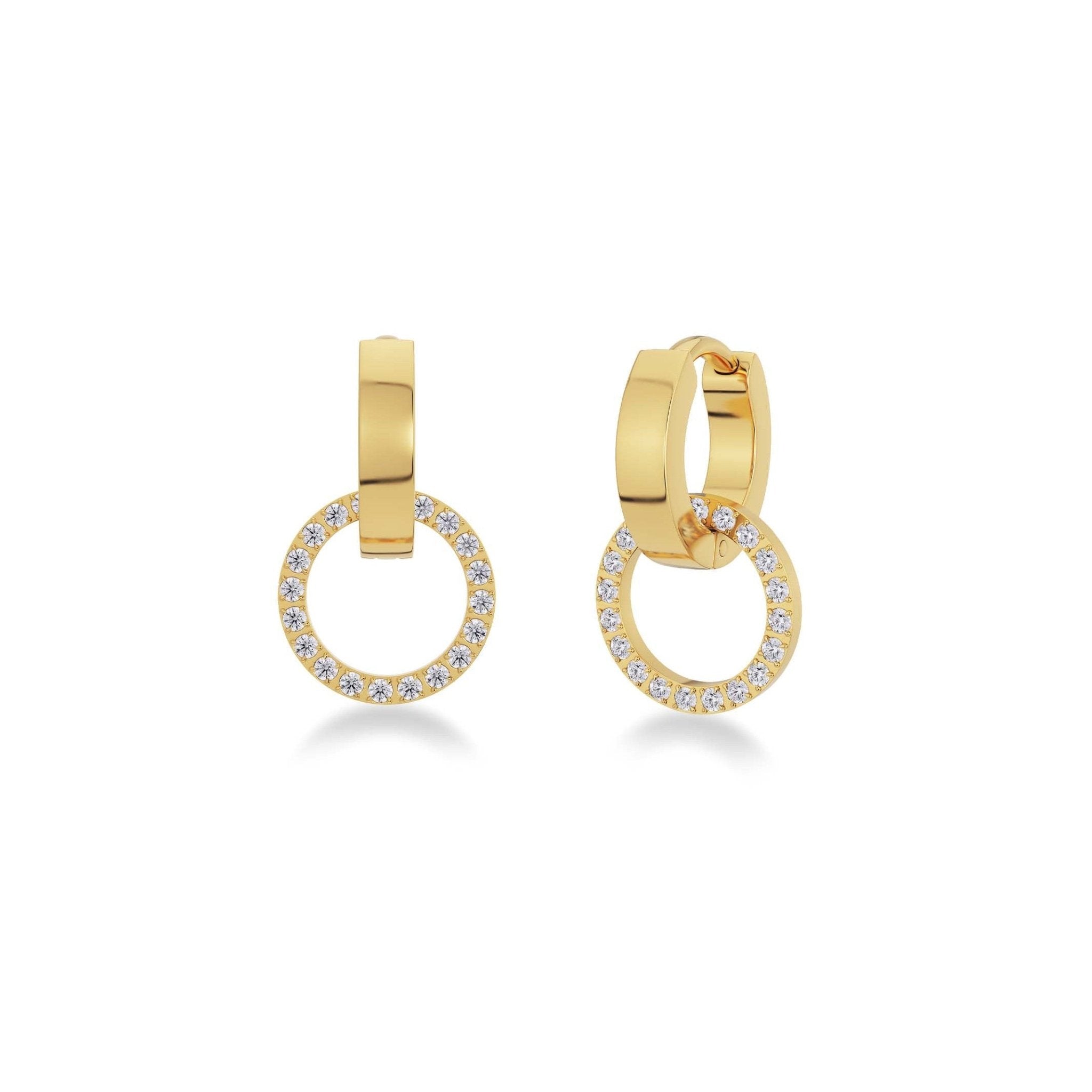Eternal Orbit Earrings Gold - Whatever We Like -
