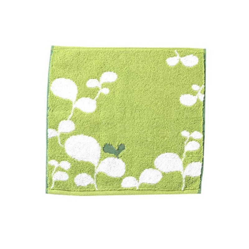 Face Towel in Green Heart Leaf - Whatever We Like -