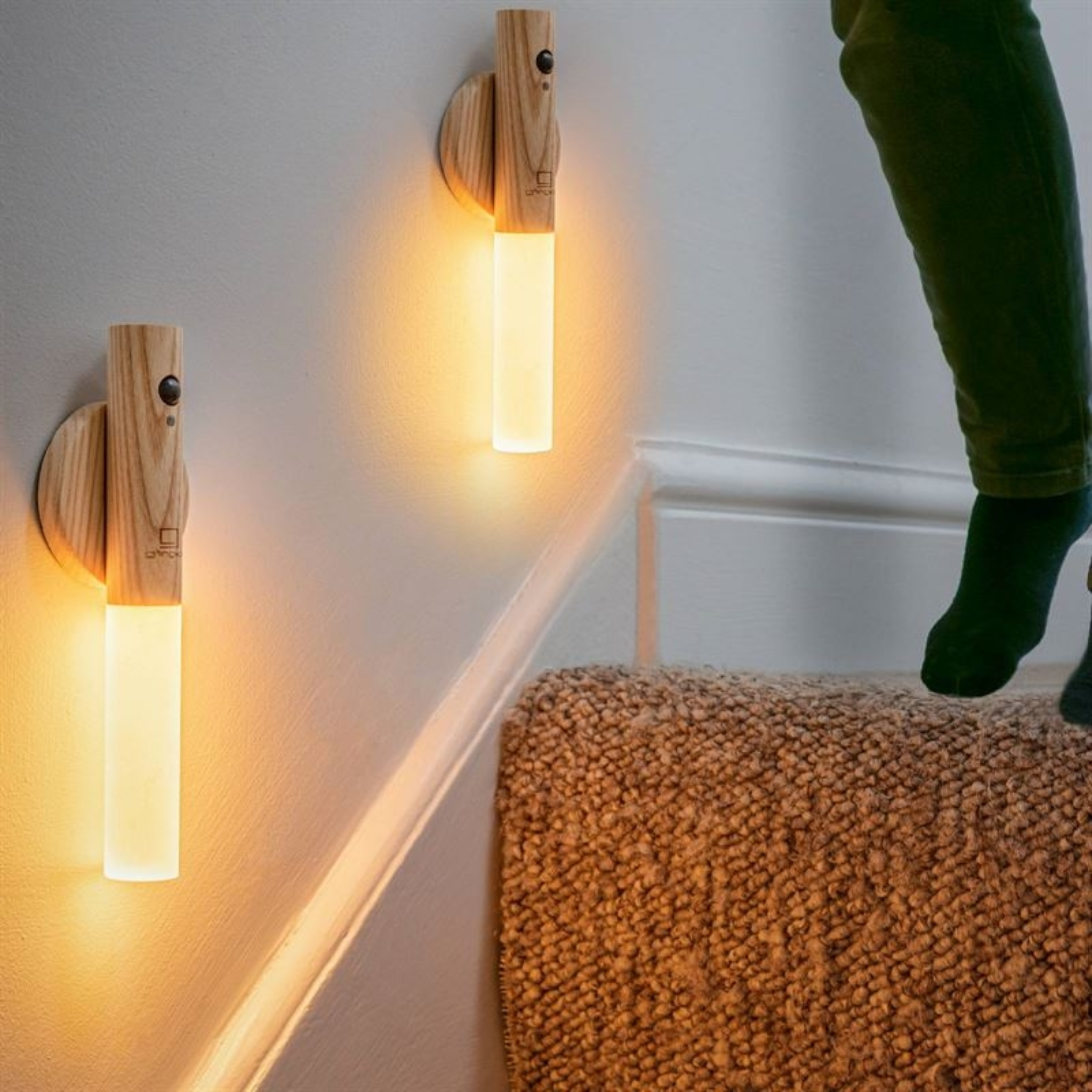 Lamp Baton LED White Ash