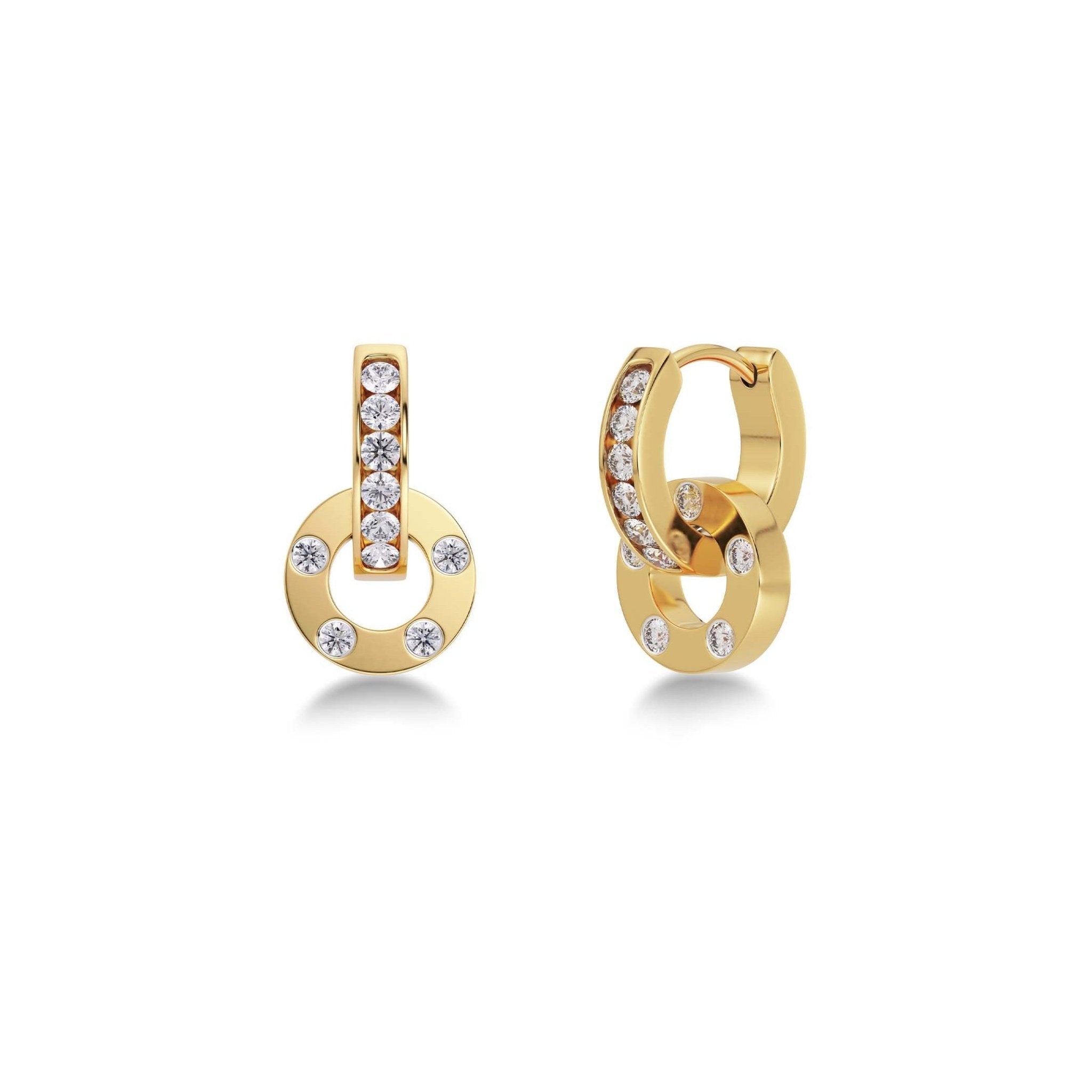 Ida Orbit Earrings Gold - Whatever We Like -