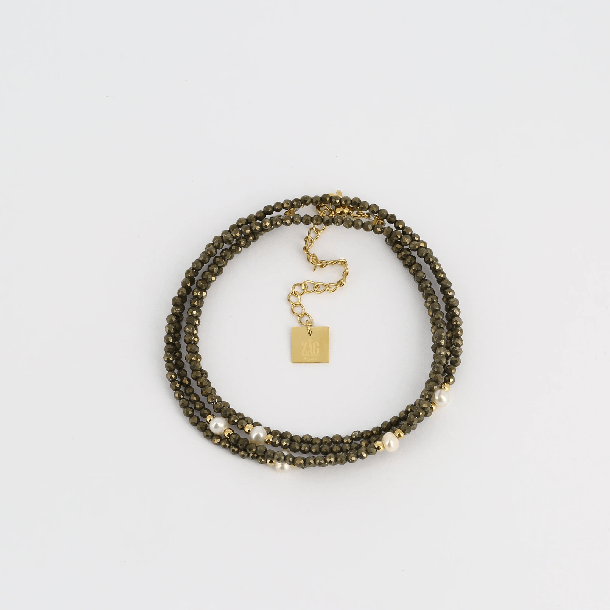 La Natura Bracelet - Pyrite & Pearl - Whatever We Like -