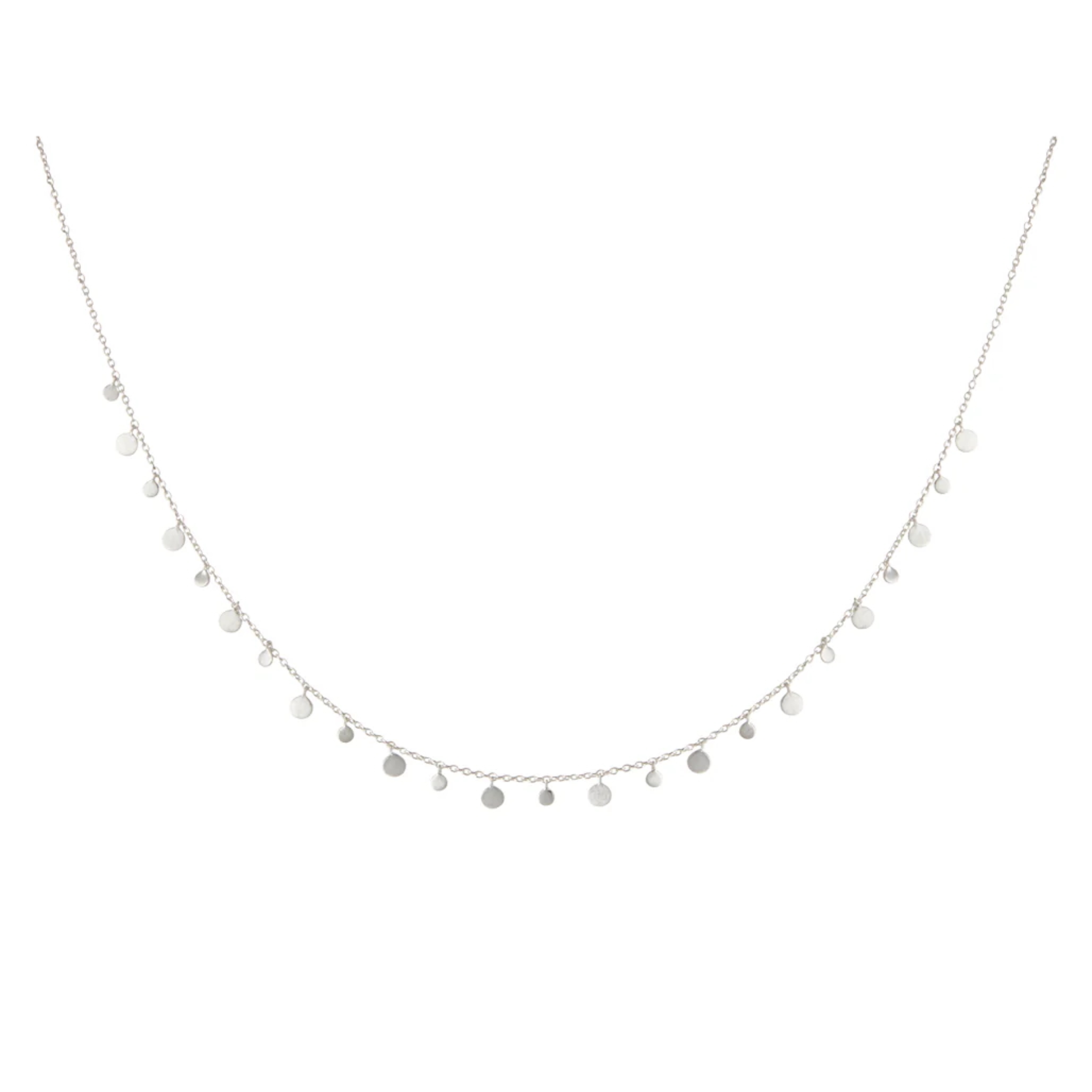 Necklace Coin Choker Sterling Silver