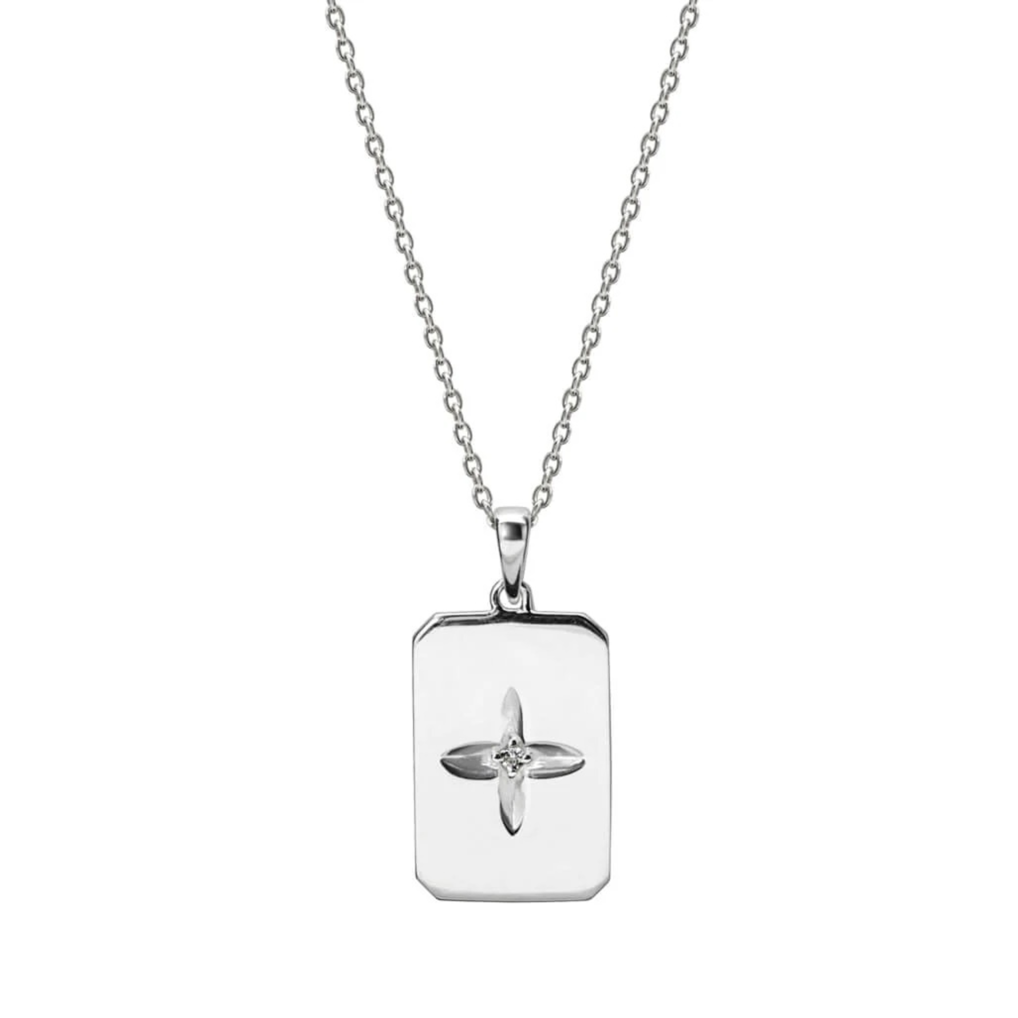 Necklace "Desert Flower" Pendant in Sterling Silver