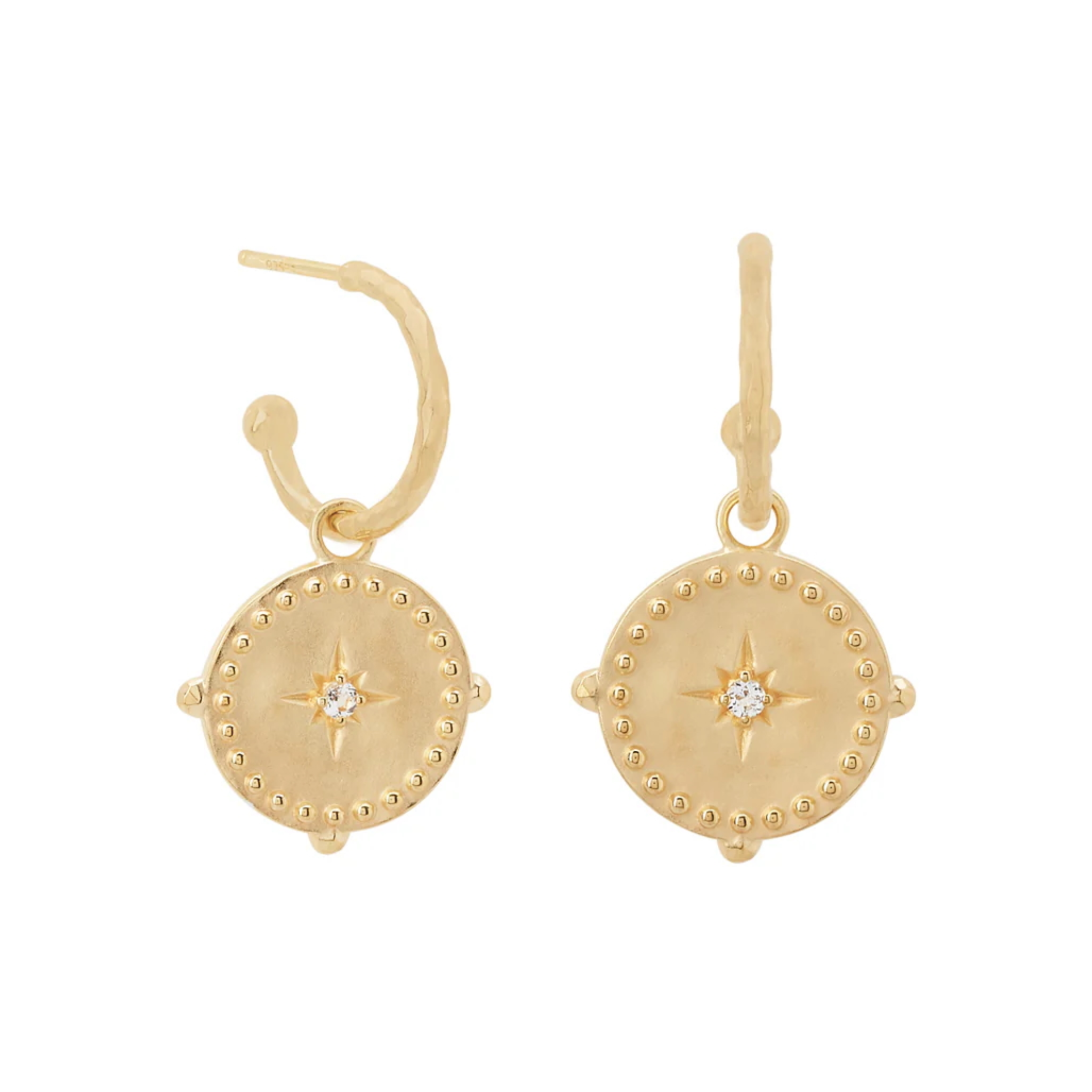 Earrings "Into The Light" 18 KT Gold Plate