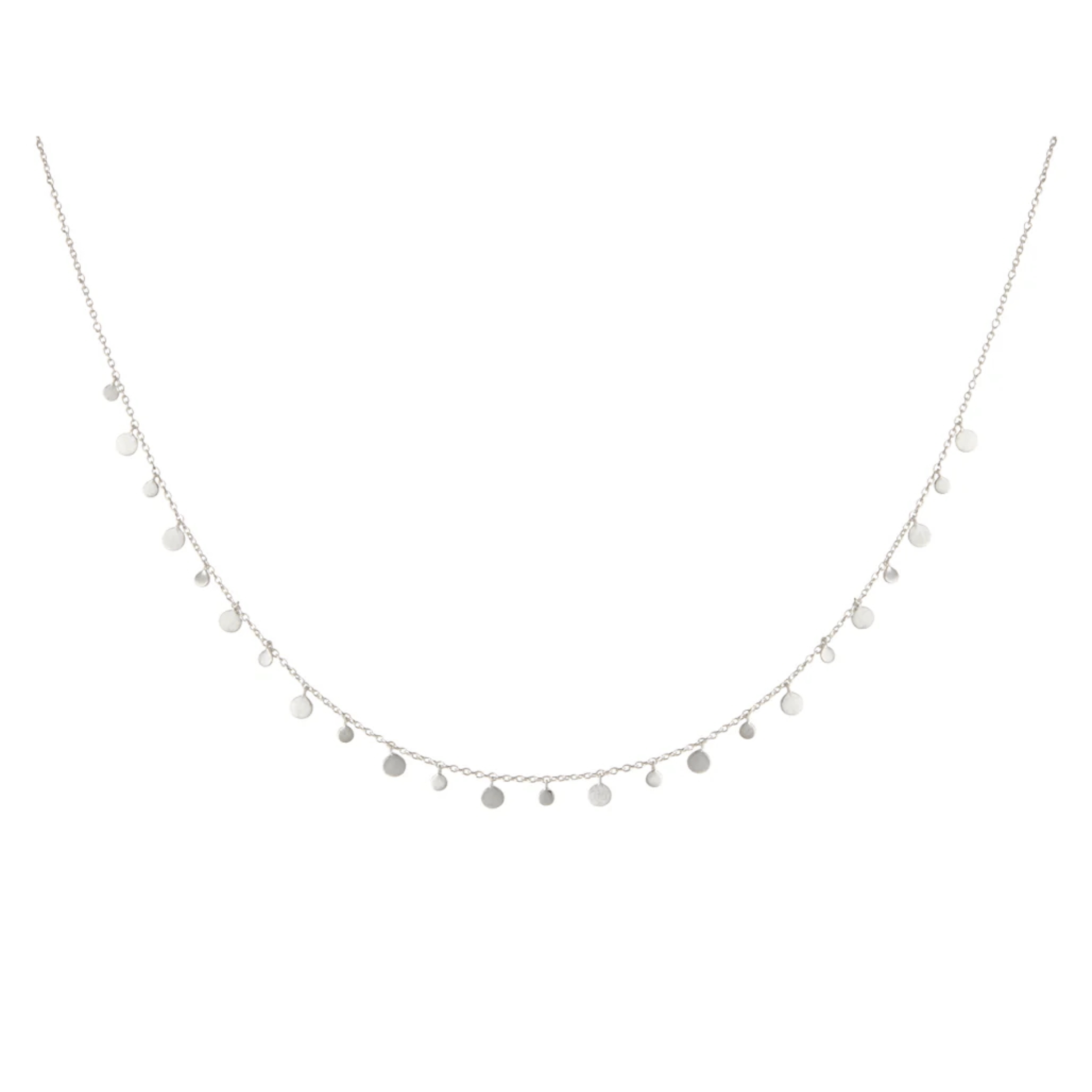 Necklace Coin Choker Sterling Silver - Whatever We Like -
