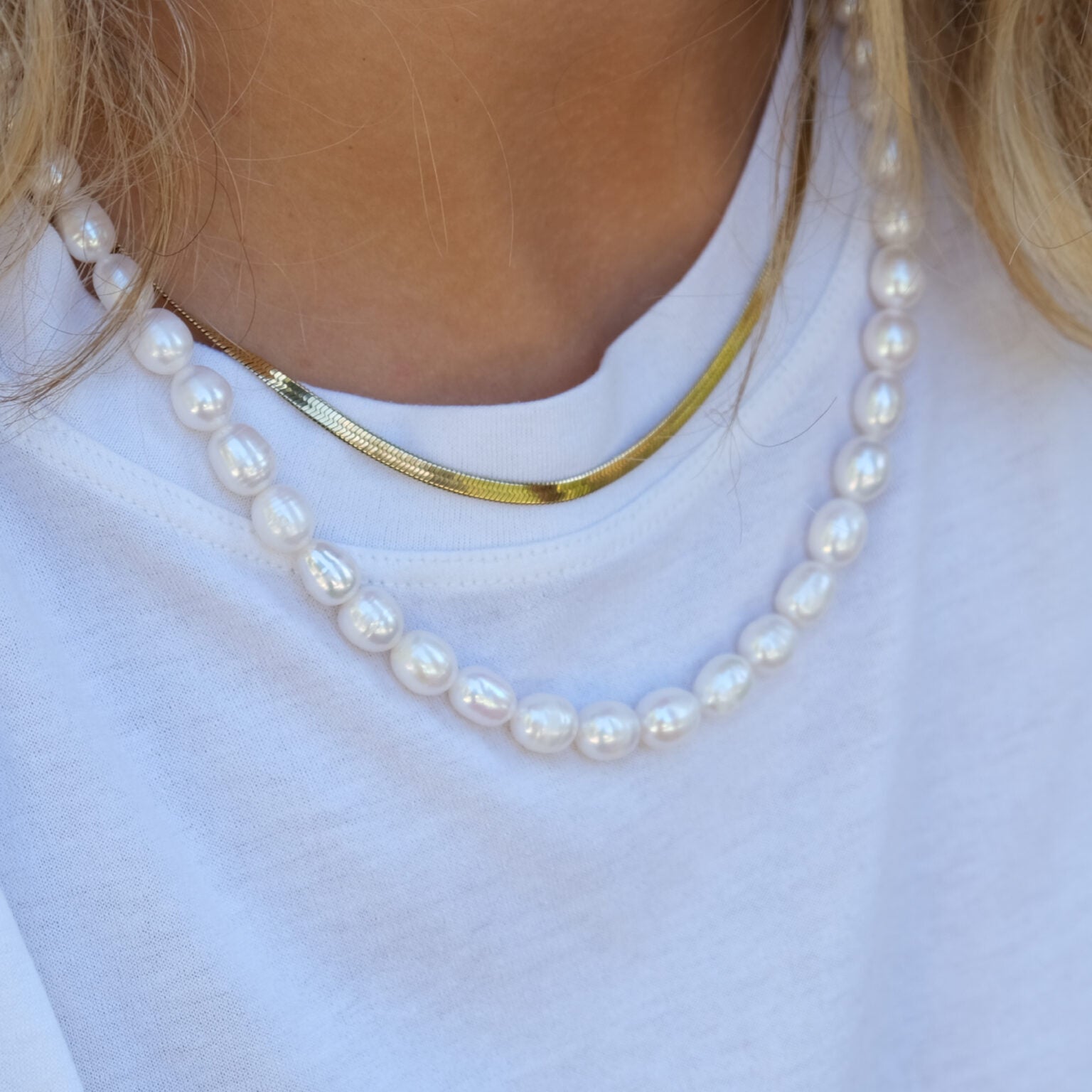 A&C Necklace Fresh Water Pearls