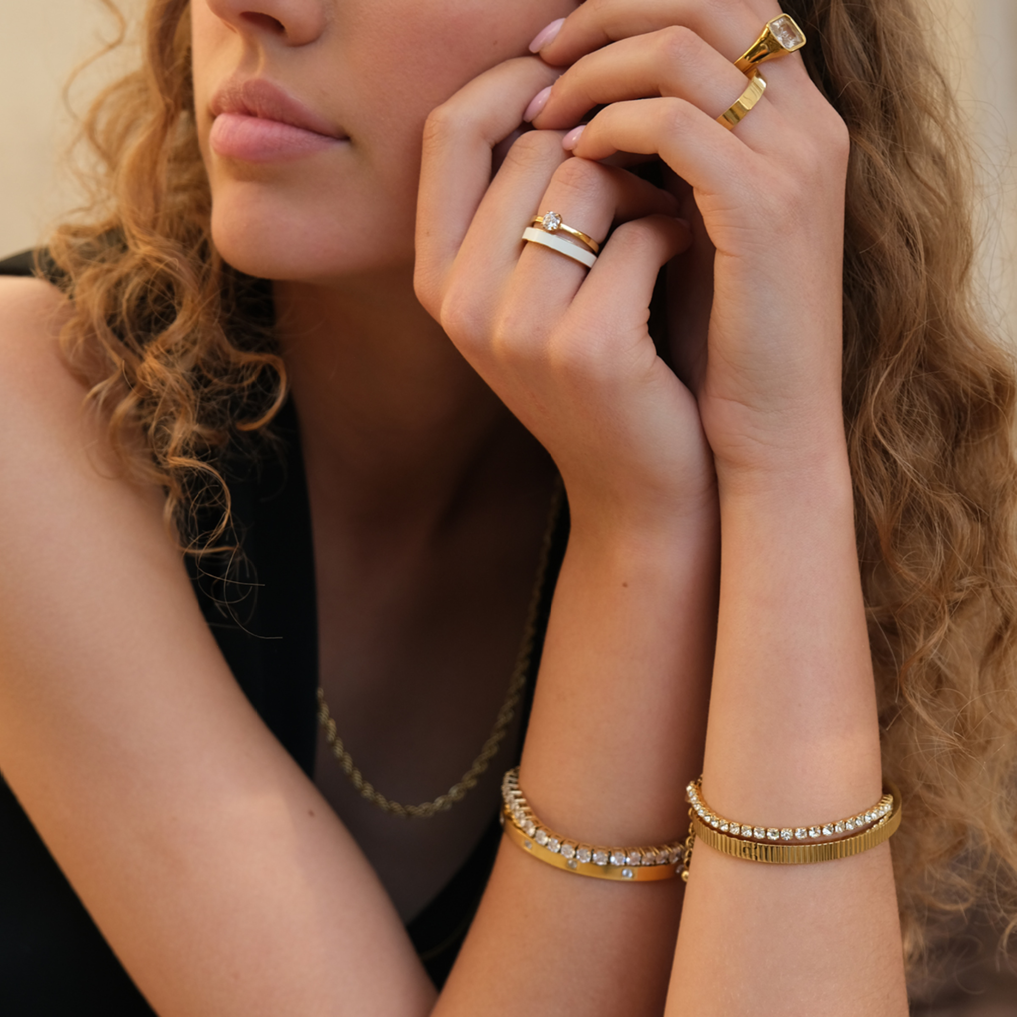 A&C Tennis Bracelet GOLD