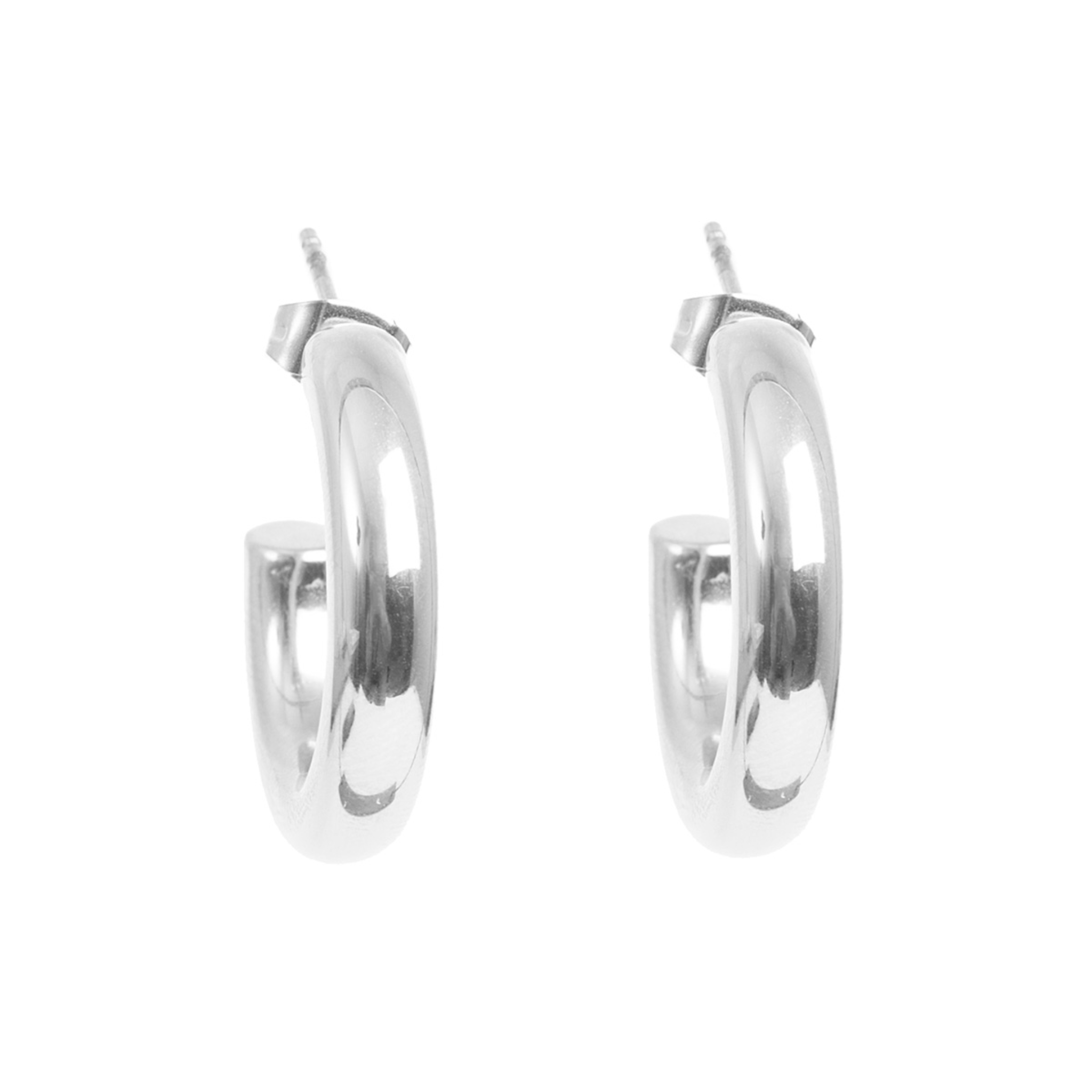 A&C Earrings Thick Creole Steel