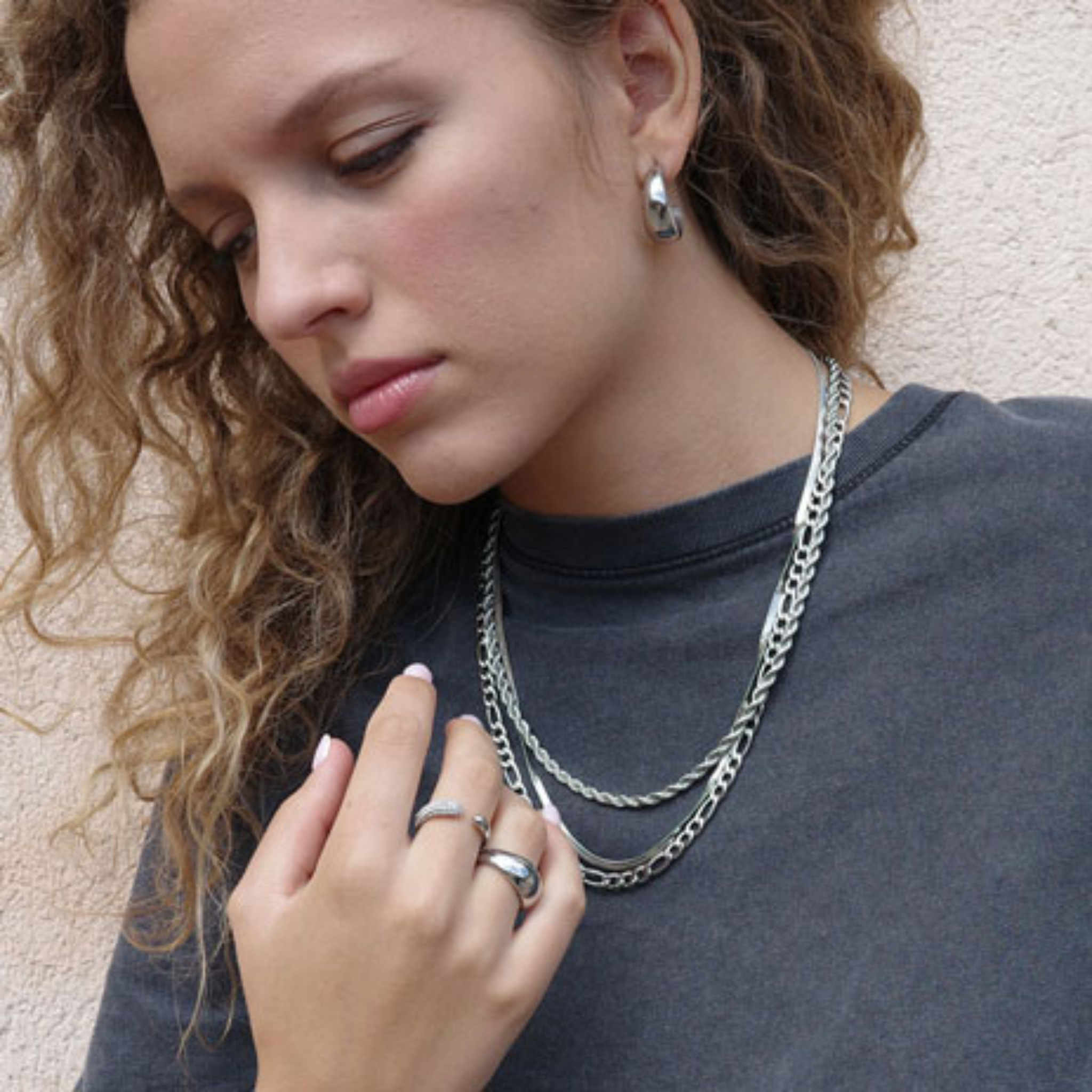 A&C Earrings Pure Steel Soft Style
