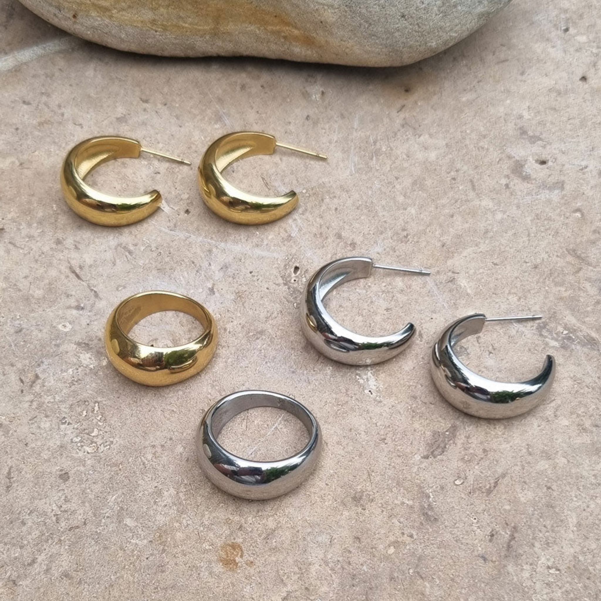 A&C Earrings Pure Steel Soft Style