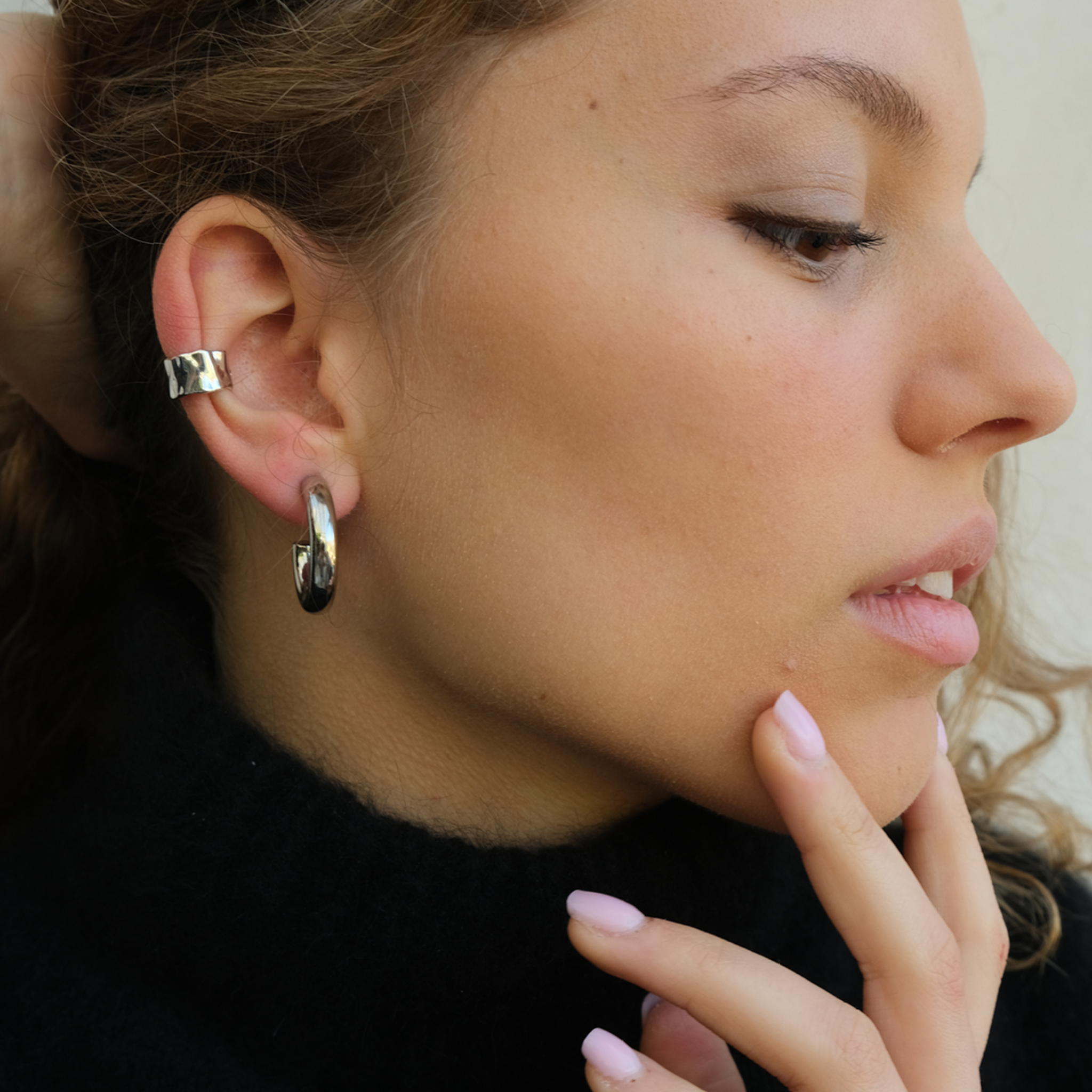 A&C Oslo Earrings Thick Creole