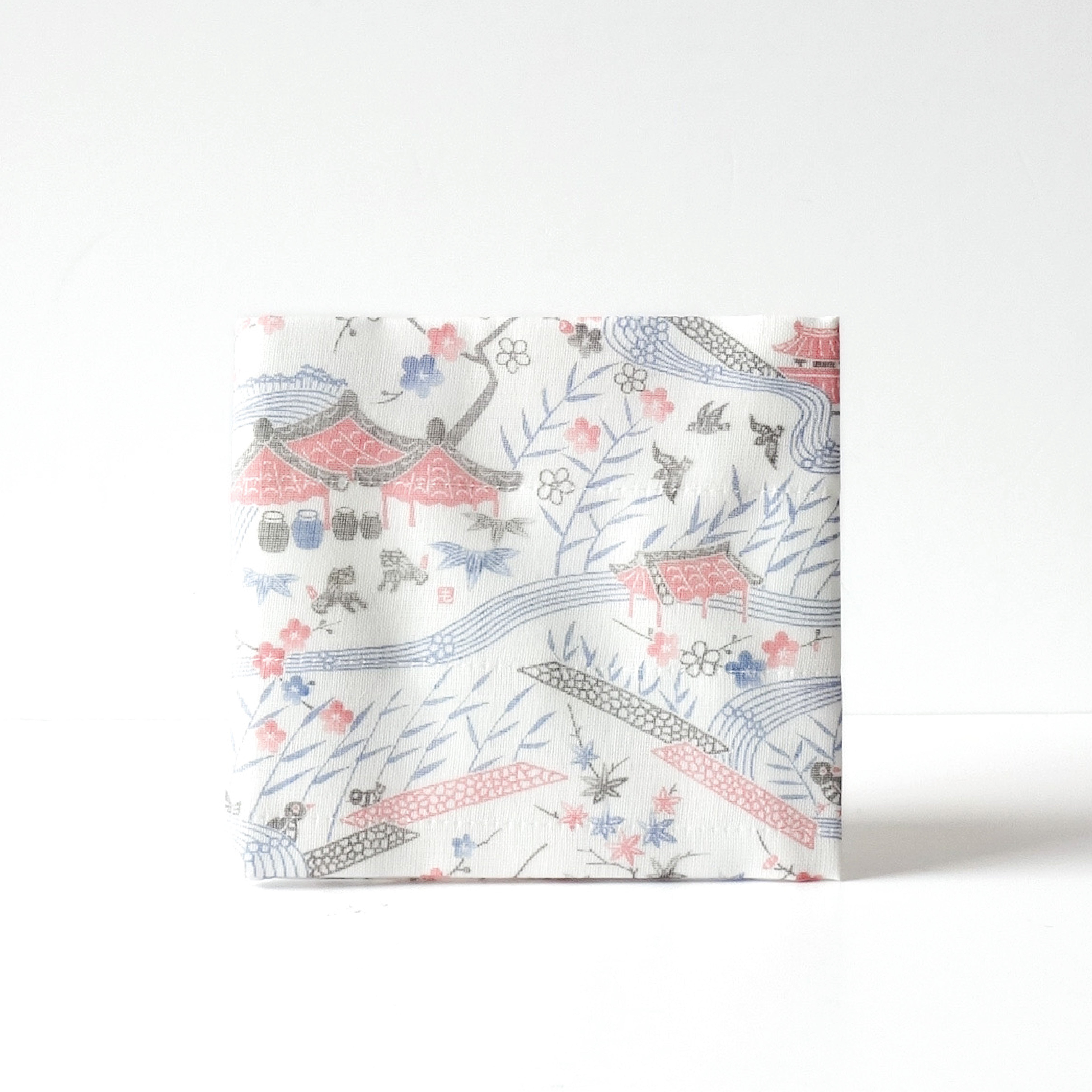 Dishcloth Ryukyu Bingata Milky White