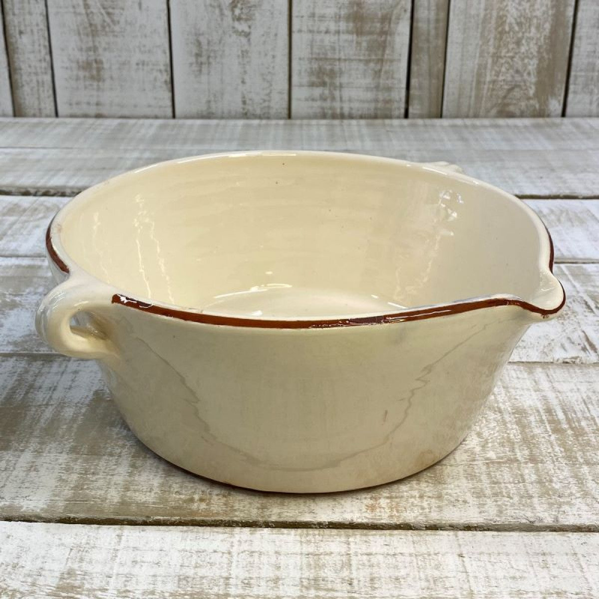 Spanish Terracotta Wide Base Bowl with Spout
