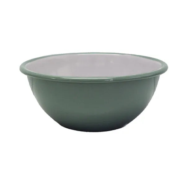 Enamel Bowl 26cm Tarragon