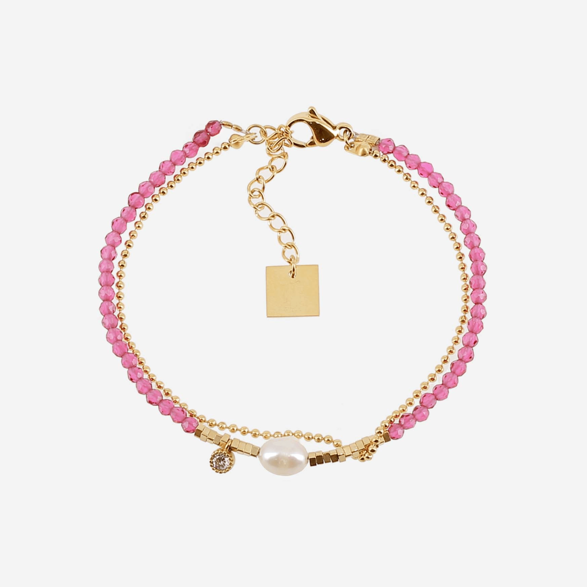 Candy Bracelet - Pink w Pearl - Whatever We Like - 