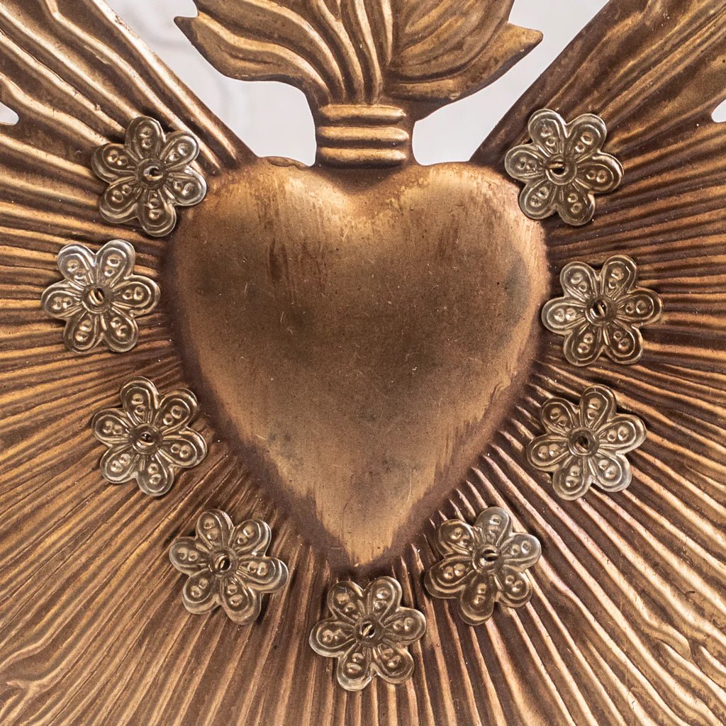 Decoration Golden Milagro Flaming Heart - Whatever We Like - 