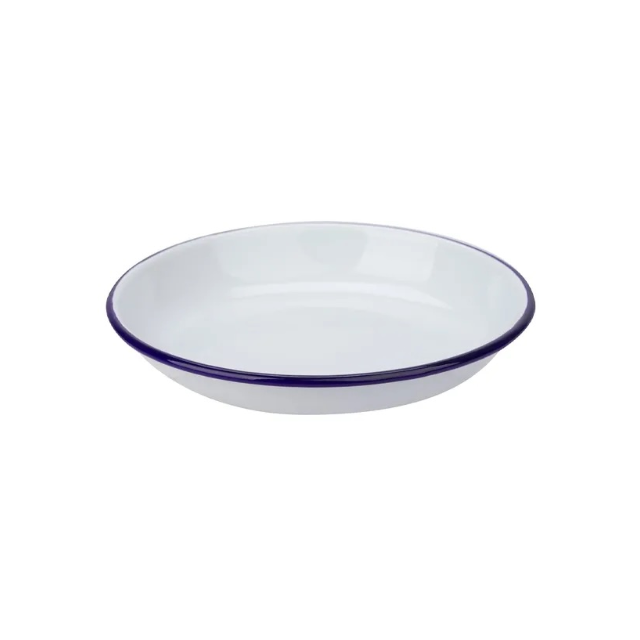 Enamel Shallow Bowl 20cm