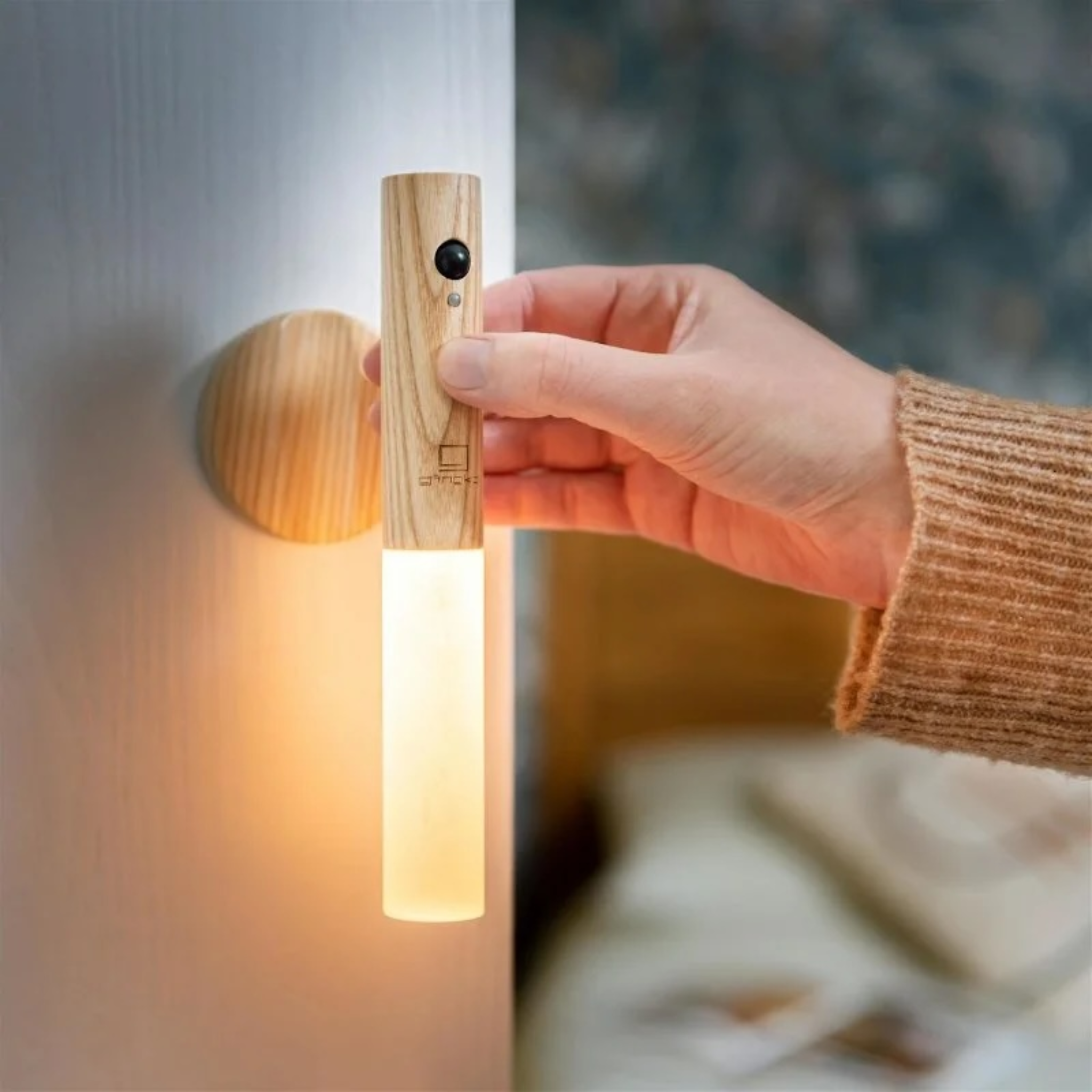 Lamp Baton LED White Ash