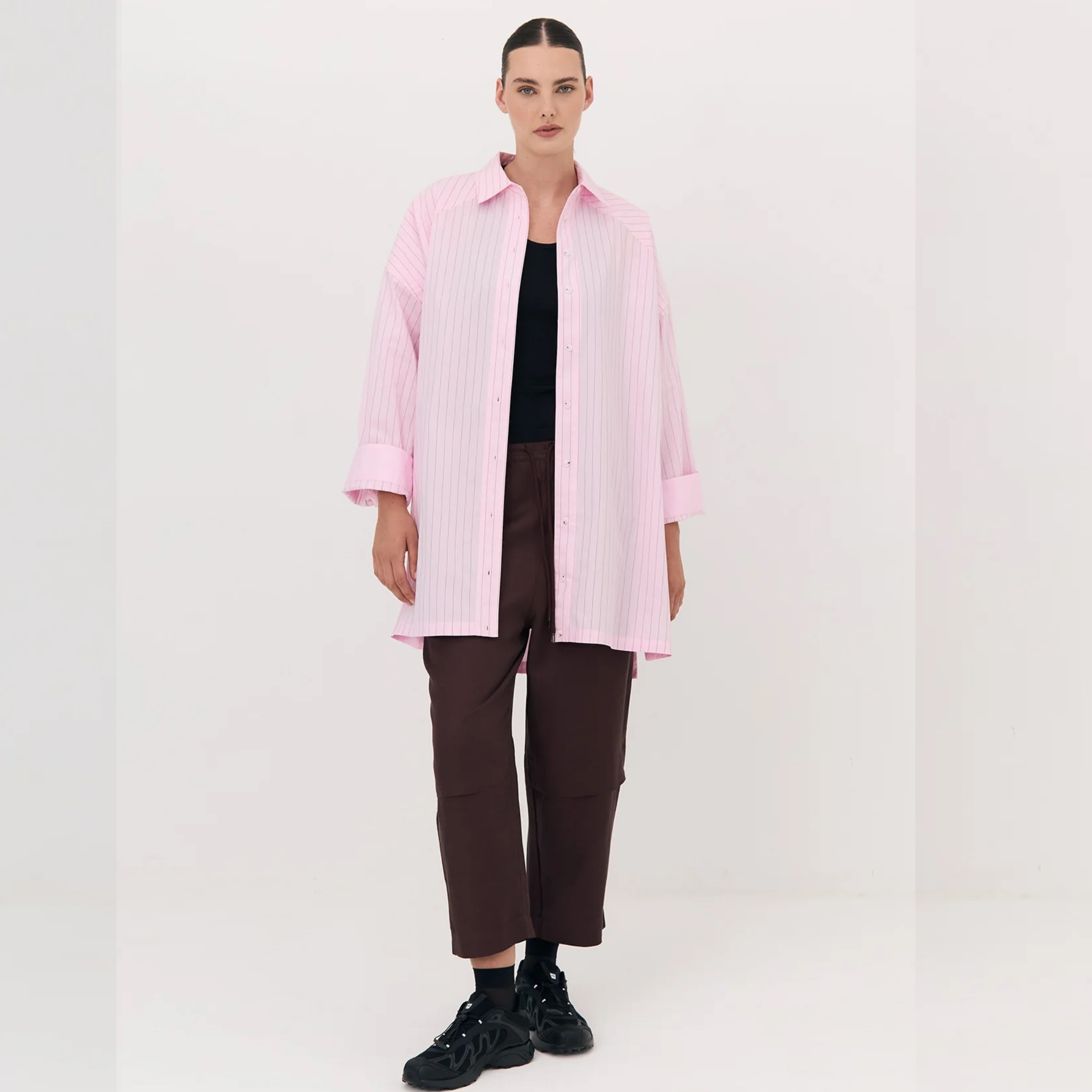 Josephine PANELLED PANT - Chocolate Plum