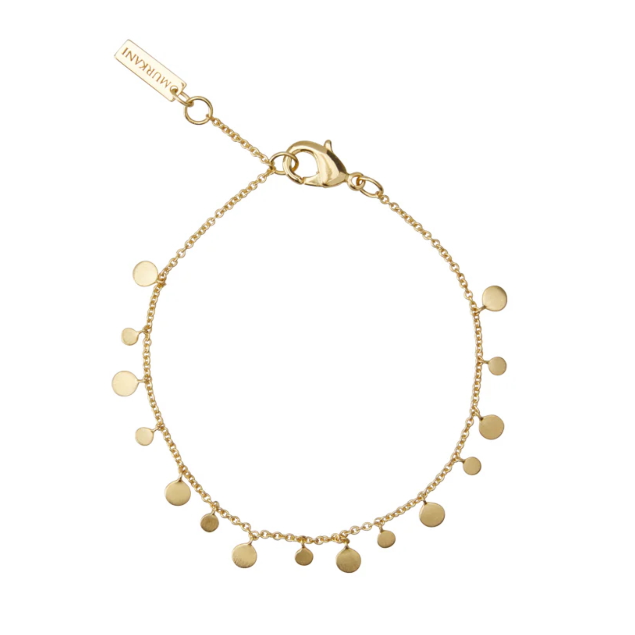 Coin Bracelet in 18kt Gold Plate