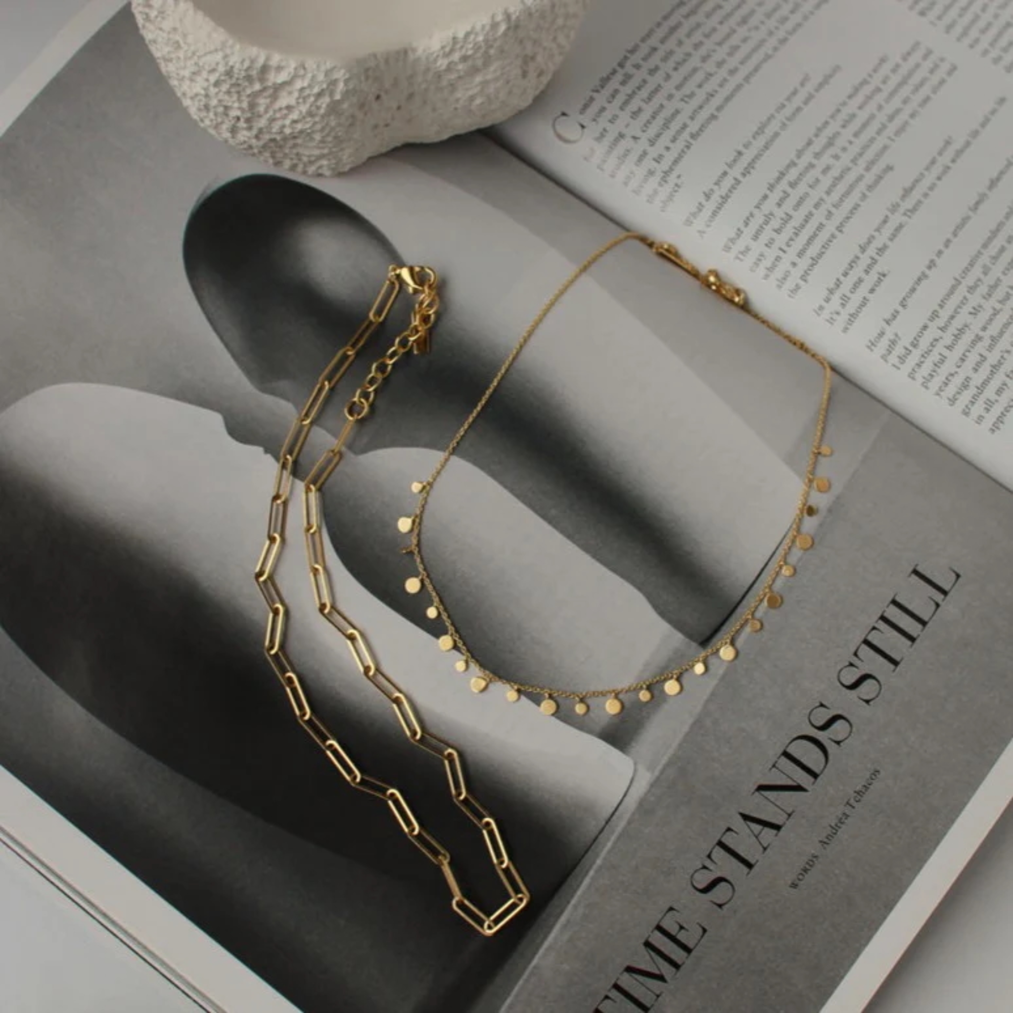 Anchor Choker 18KT Gold Plate