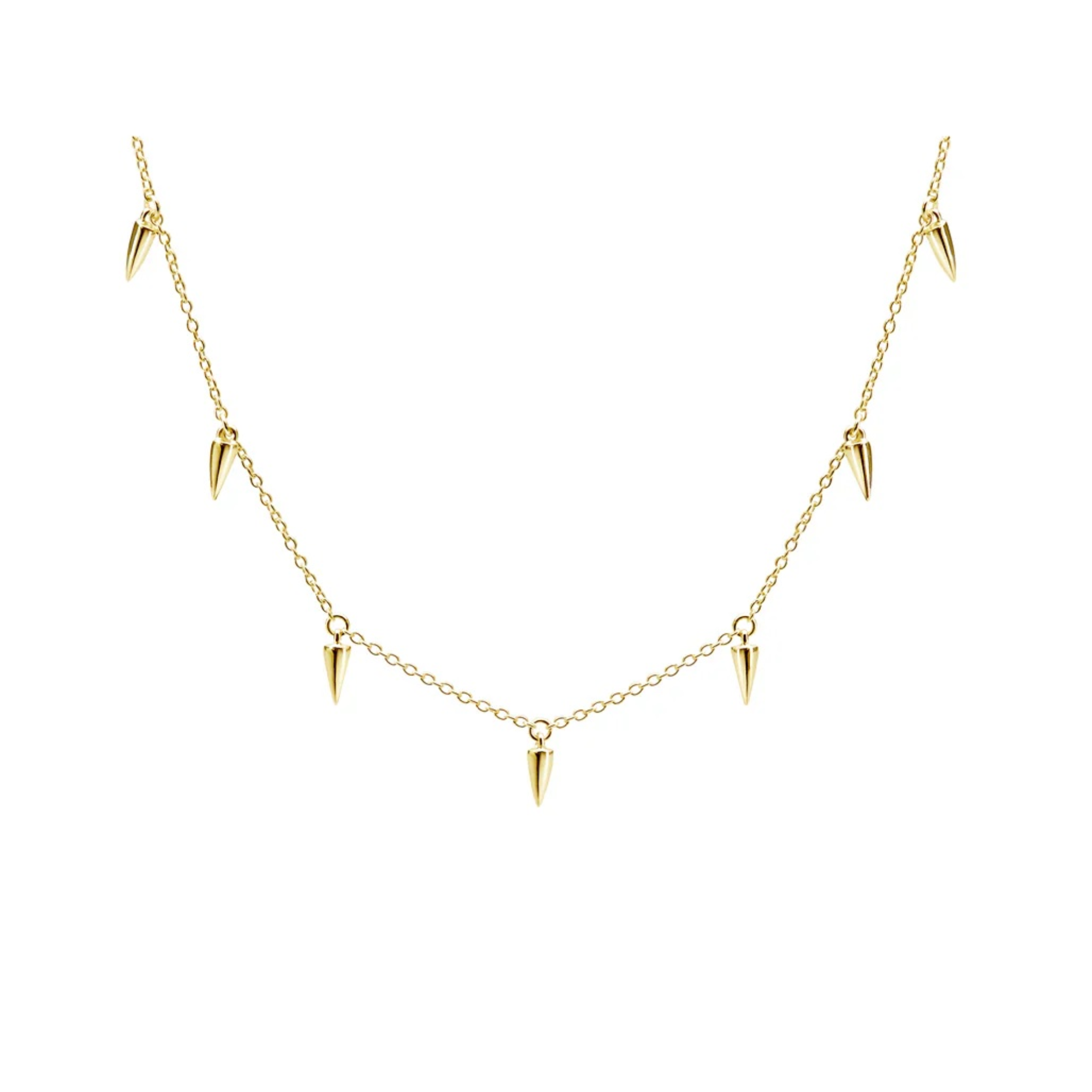 Necklace "Sahara" Dagger Choker 18 KT Gold Plate
