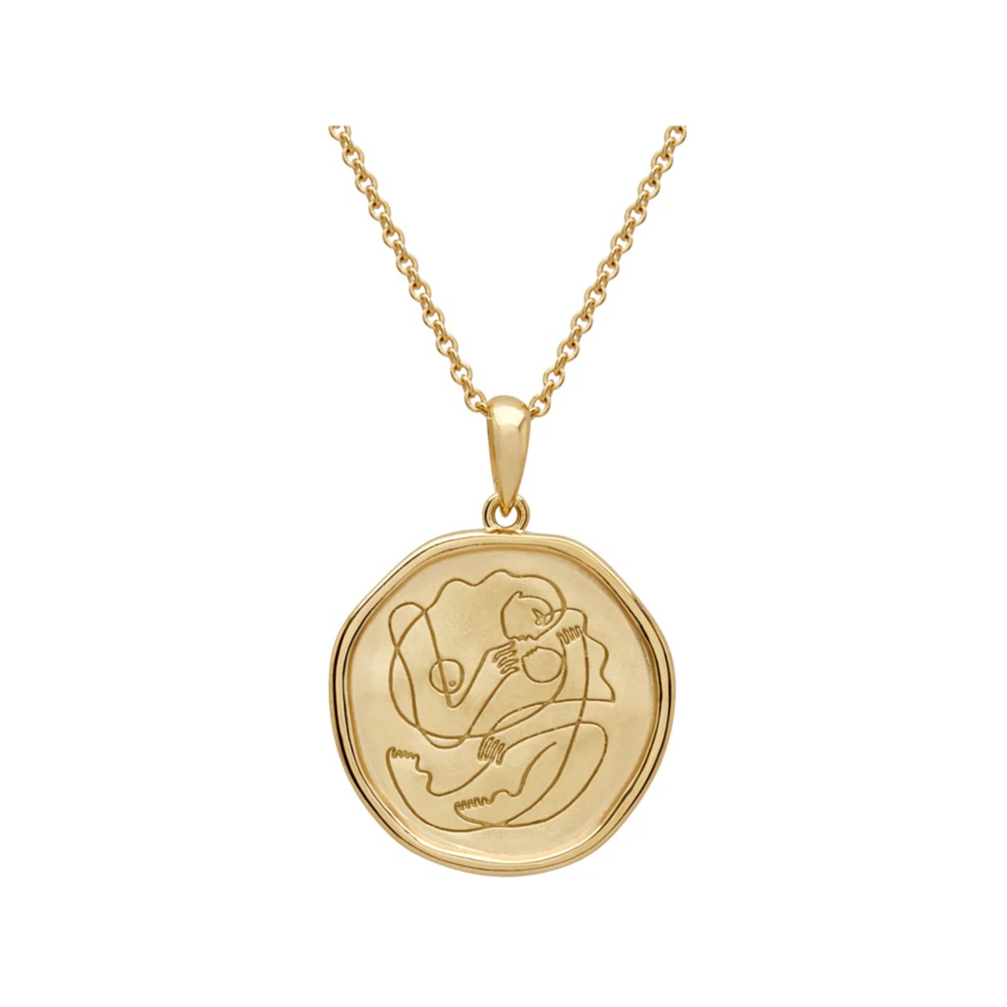 Necklace Motherhood 18 KT Gold Plate