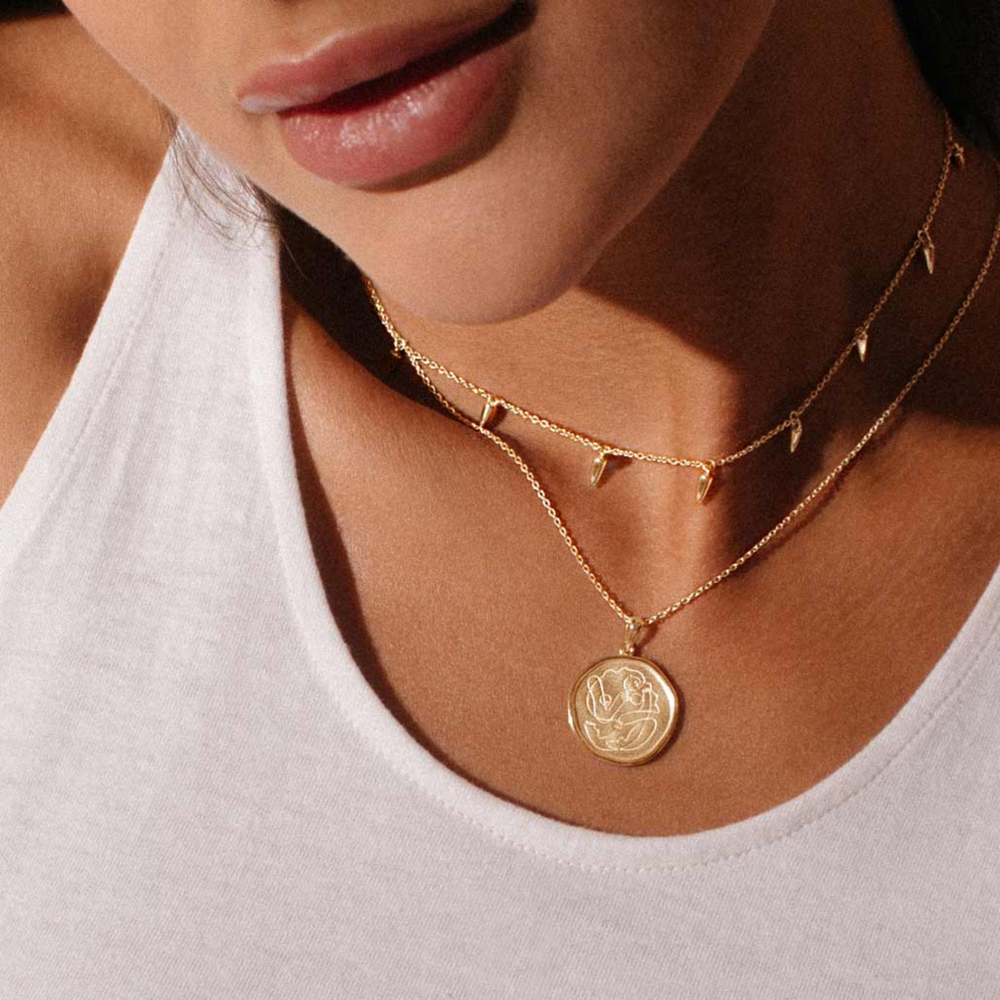 Necklace Motherhood 18 KT Gold Plate