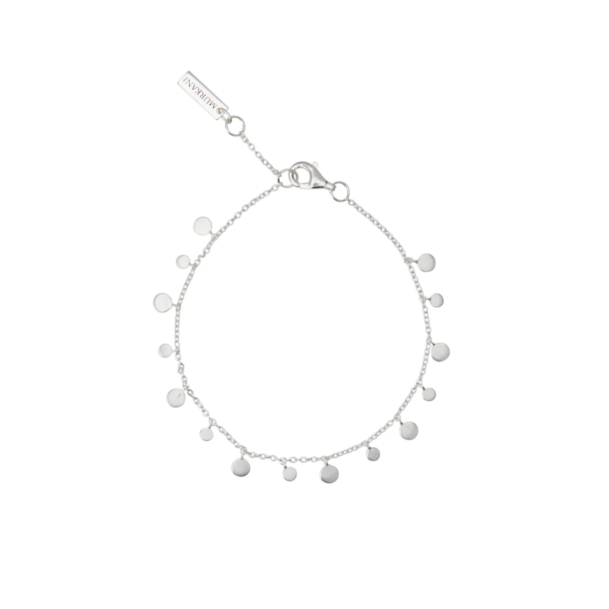 Coin Bracelet in Sterling Silver
