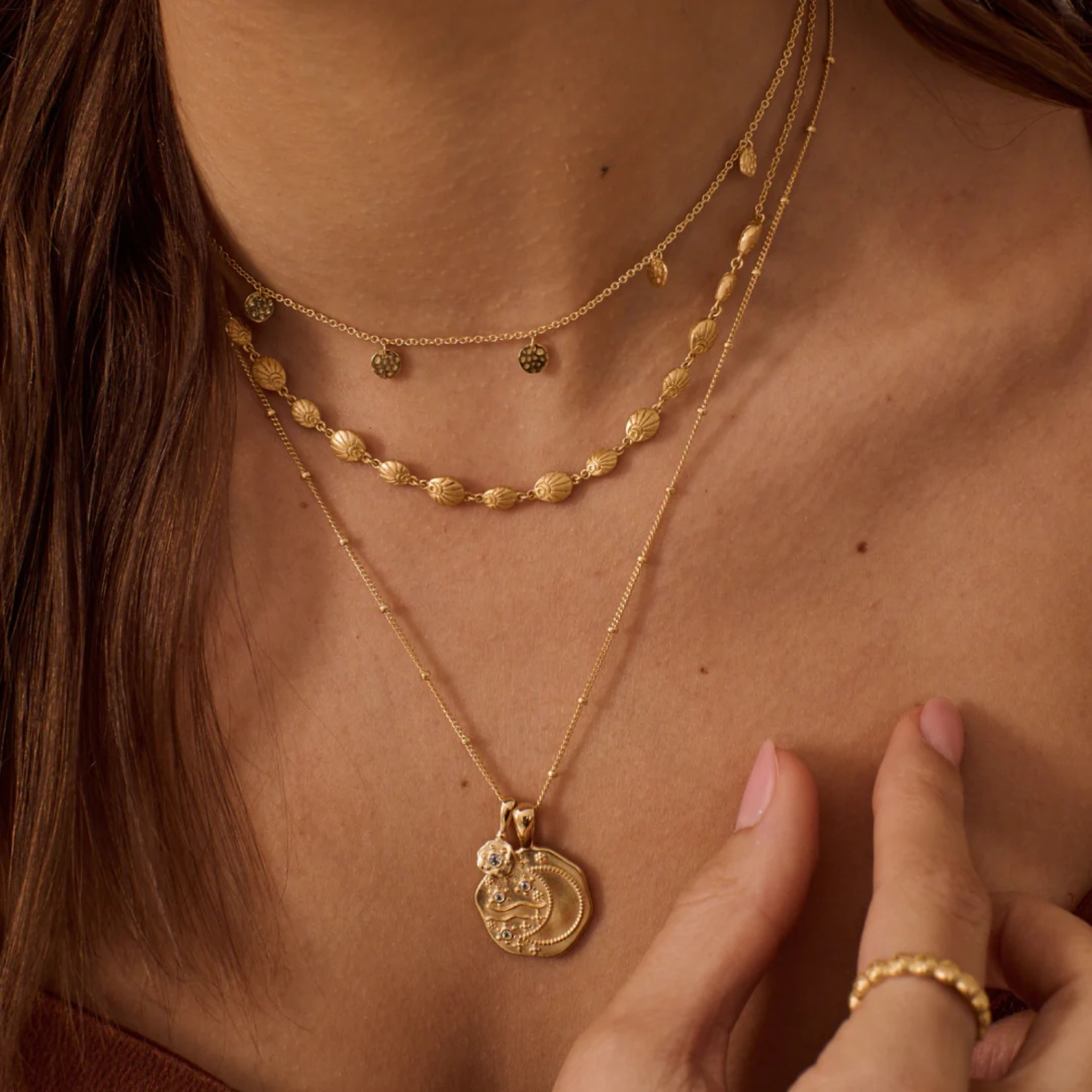 Necklace Grace Choker 18 KT Gold Plate