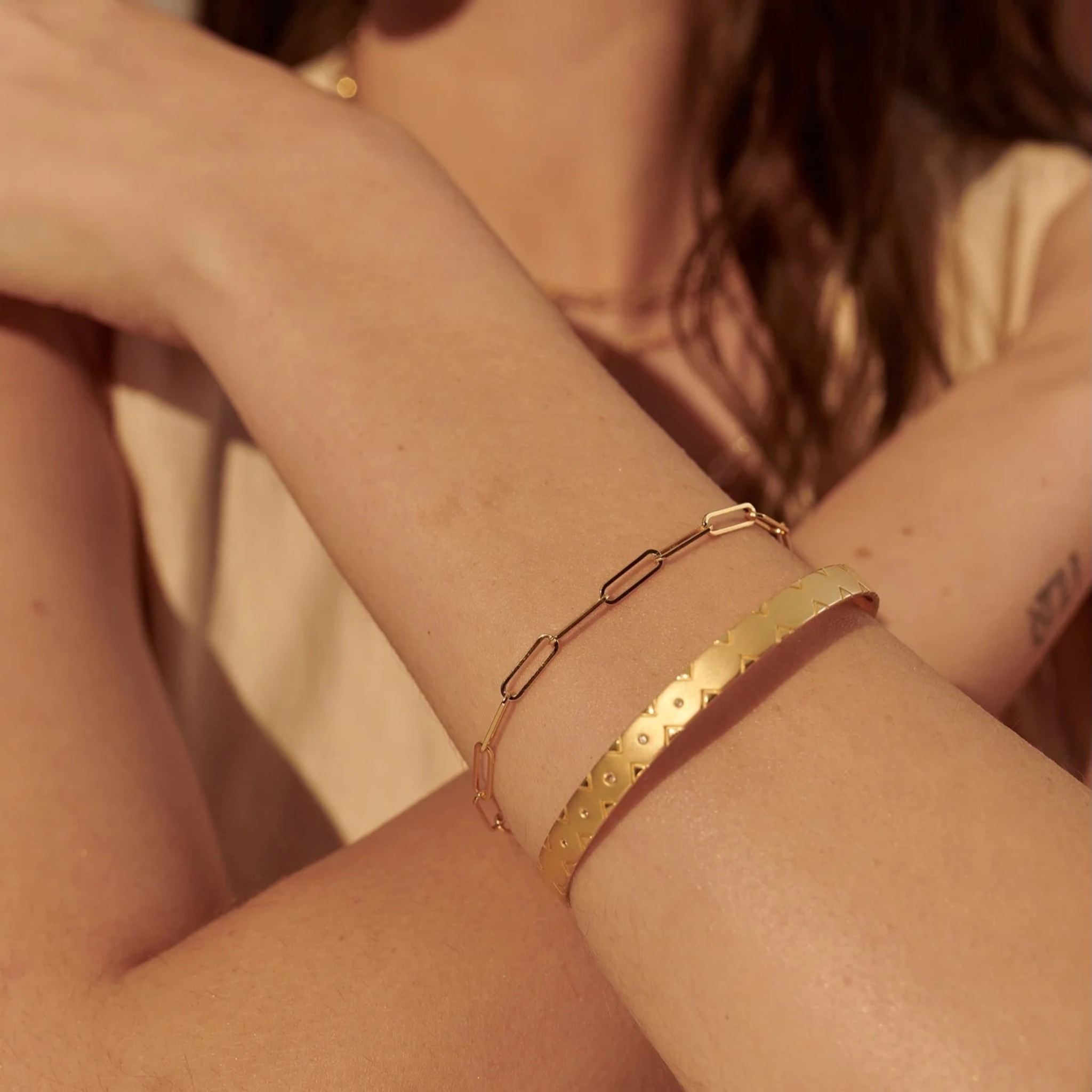 Bracelet Anchor 18 KT Gold Plate (20cm)