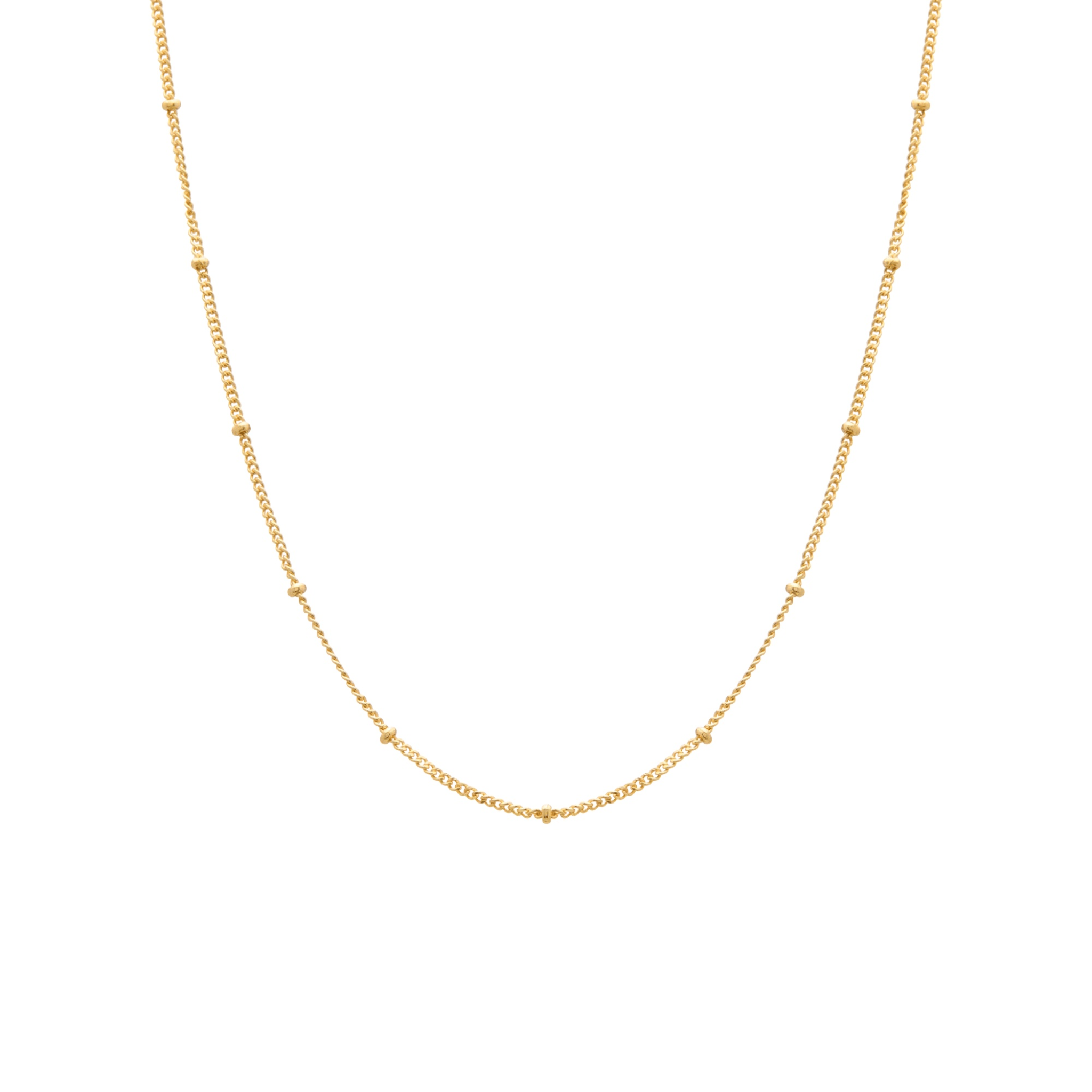 Necklace Ball Chain 48cm 18KT Gold Plate - Whatever We Like - 
