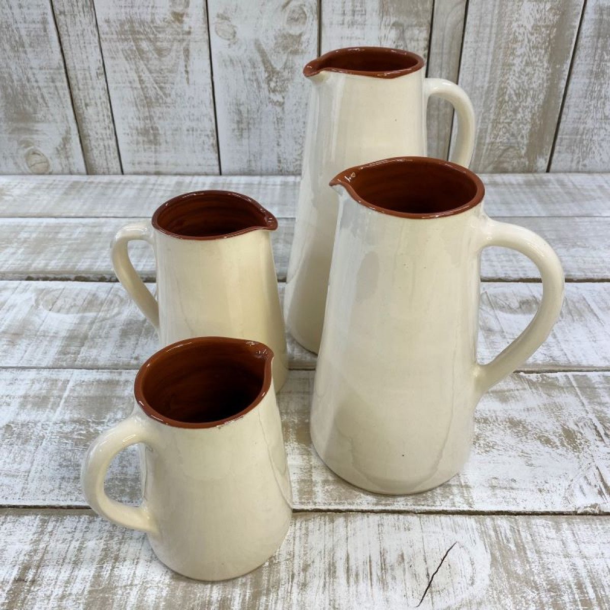 Spanish Terracotta Jug 1L in Cream - Whatever We Like - 