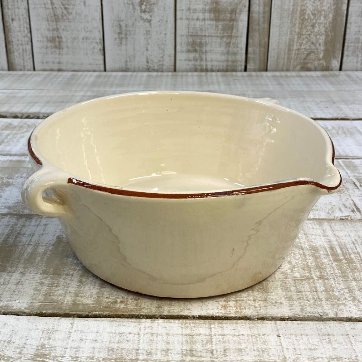Spanish Terracotta Wide Base Bowl with Spout - Whatever We Like - 