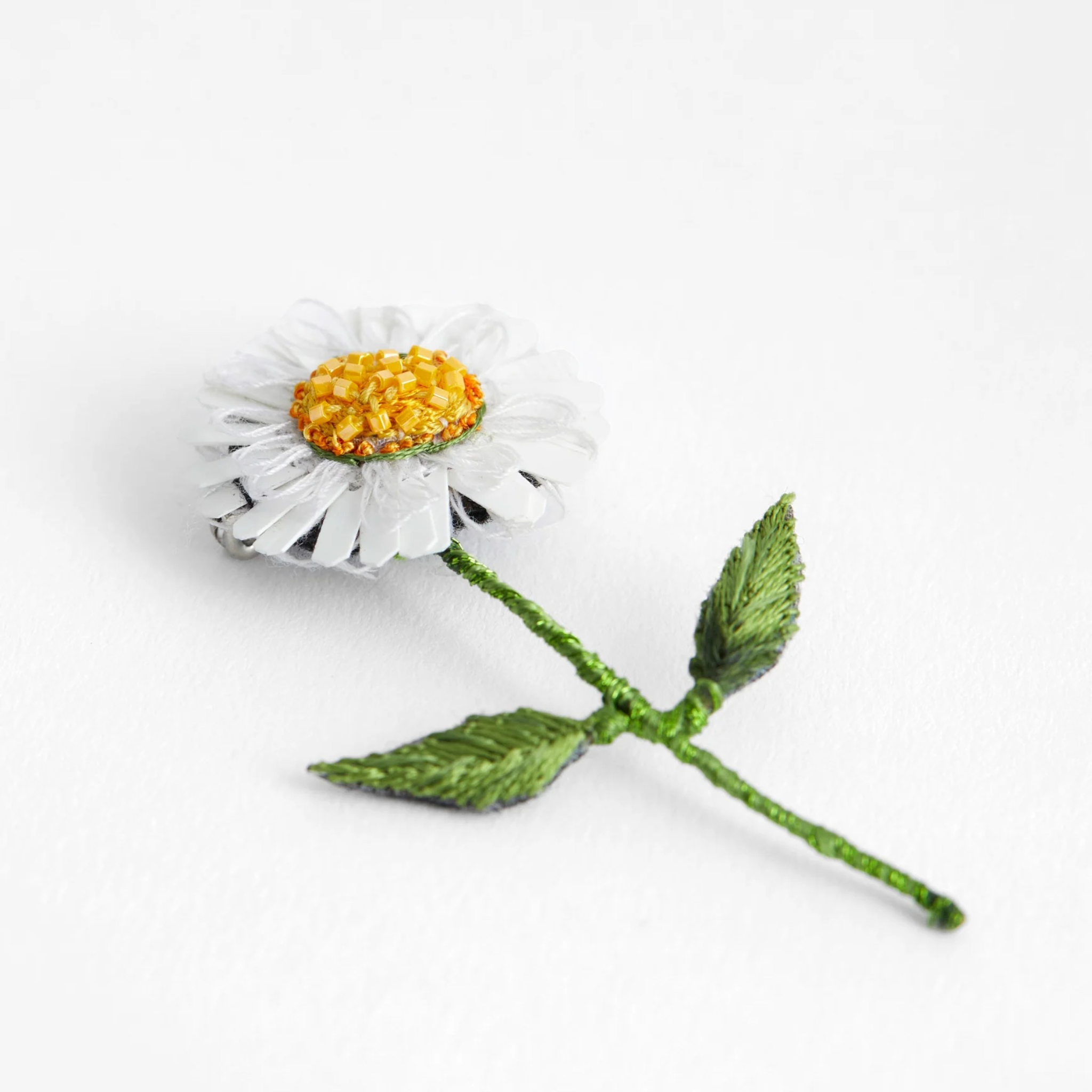 Brooch Trovelore White Daisy