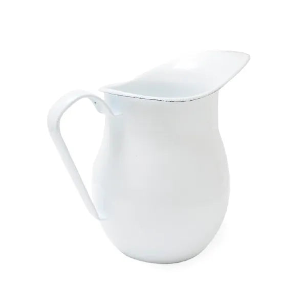 Enamel Jug White 1Lt