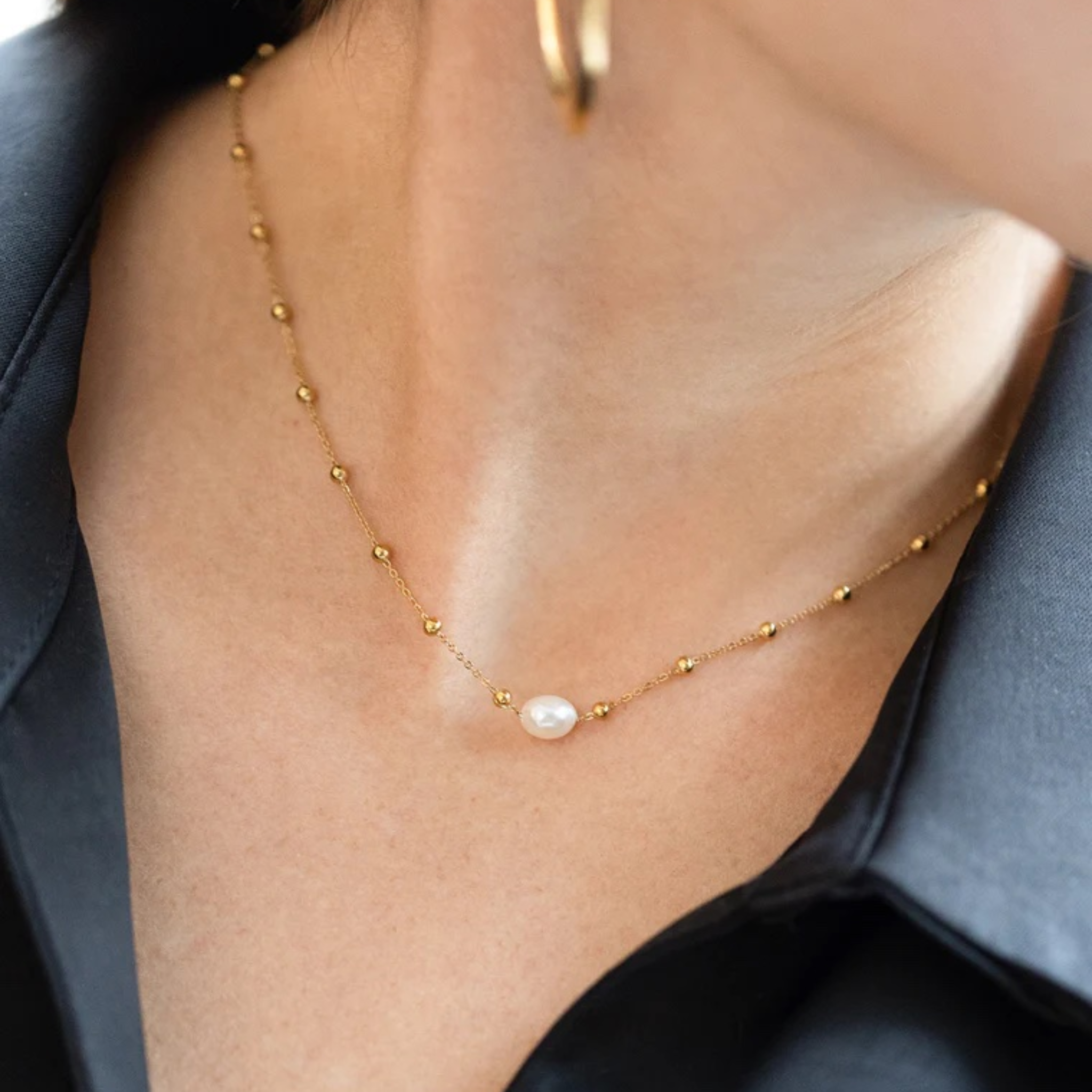 Izia Necklace -Pearl